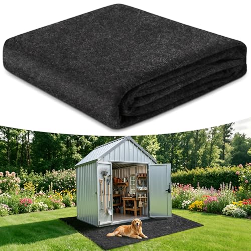 All-Weather Shed Floor Mat - for Outdoor Storage Shed and Shed with Floor, 2.5mm Thick Waterproof Design, Non-Slip, Long-Lasting Protection (8.2 * 10.2ft) - size: 8.2*10.2ft