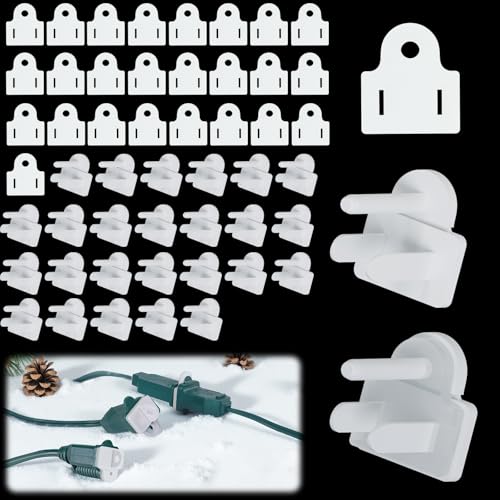 25 Sets Plug Protectors Covers and Weatherproof Gaskets, Outdoor Waterproof Outlet Plug Covers for Christmas Lights, Extension Cords, GFCI Tripping Prevention, Fit 2 or 3 Pronged Plugs - style: 25 Sets White Weatherproof Plug Covers