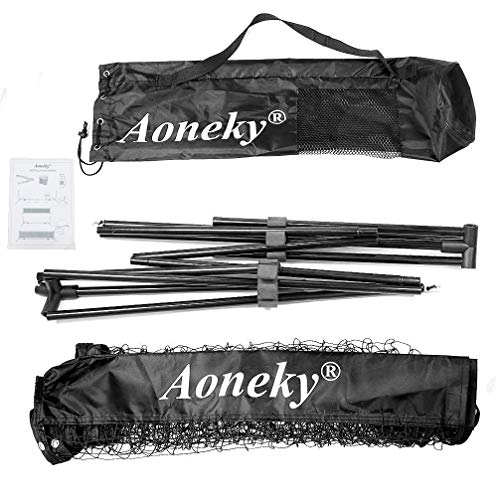 Aoneky Mini Portable Tennis Net for Driveway - Kids Soccer Tennis Net - Pickleball Net - size: 18 Feet