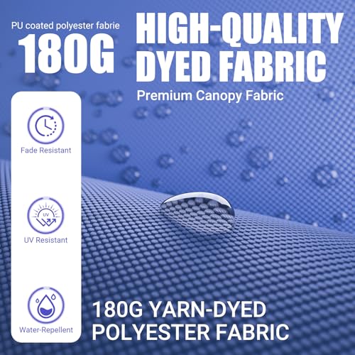 LEVELEVE 15FT Double-Sided Patio Umbrella with Base Included, Large Outdoor Rectangular Market Umbrella for Backyard, Poolside, Lawn & Garden,Blue - color: Dark Blue, size: 15FT