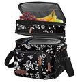 MIYCOO Lunch Bag & Lunch Box for Women Men, Double Deck Leakproof Insulated Soft Large Adult Camping Cooler bag for Work, Beach, Picnic, Travel (White Flower, 15L) - color: White Flower