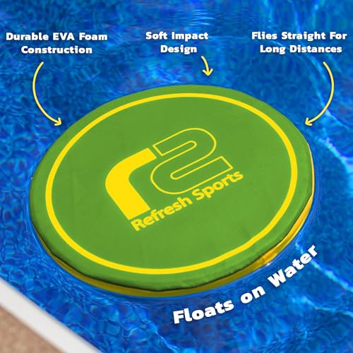 Soft Flying Disc – Fun Outdoor Toy for Kids, Teens & Adults – Easy to Catch - Fun Summer Gifts for Kids - Pool & Beach Games – Holiday Present Summer Gift for Boys & Girls Ages 3 4 5 6–12+ - color: Green