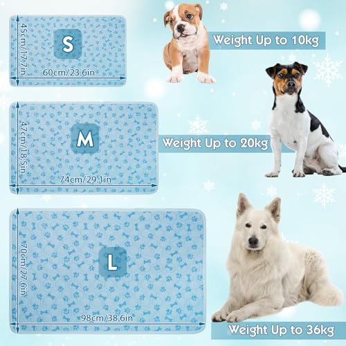 Dog Cooling Mat, Pet Cooling Mat for Dogs and Cats, Portable Summer Dog Cool Pad,Cool Bed for Pets, Premium Pet Cool Blanket for Summer - size: Small