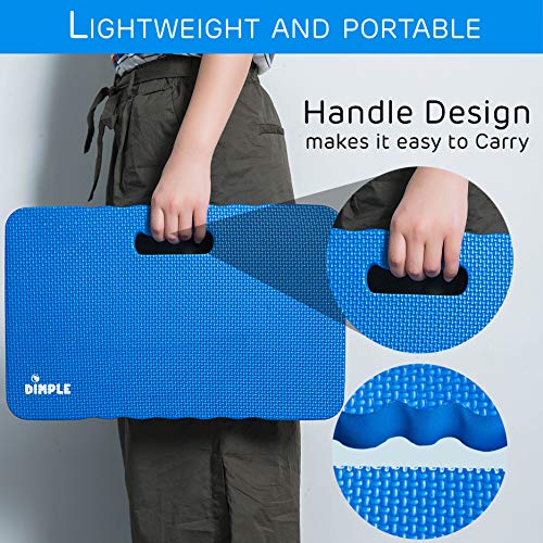 Dimple Kneeling Pad, High Density Thick Foam Comfort Kneeling Mats for Gardening, Yoga Exercise, Garden Cushions, Knee Pads Blue - color: Blue, size: Single