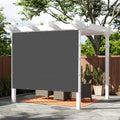 SUNNY GUARD Shade Cloth 3'x8'FT Sun Shade Screen Fabric HC-090 Shade Cover Tarp with Grommets for Pergola Backyard Garden,Dark Grey - color: Dark Grey, size: 0 3'×0 8'