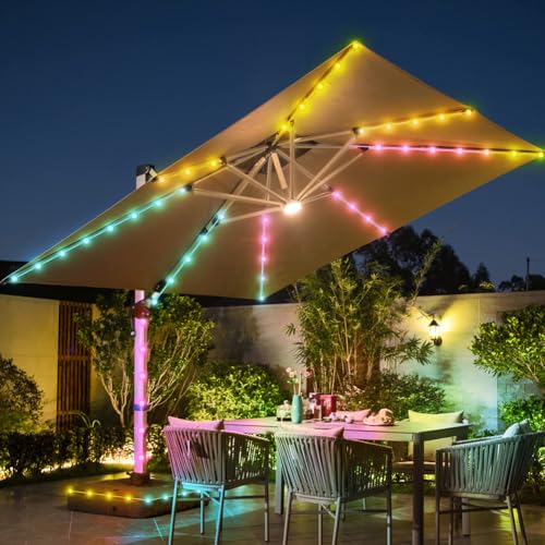 16.5ft Star String Lights, 33 LED RGB Color Changing String Fairy Lights, Smart APP & IR Remote Control, 200+ Scene Modes for Bedroom Backdrop Indoor Outdoor Christmas Decorations - size: Star - 16.5ft