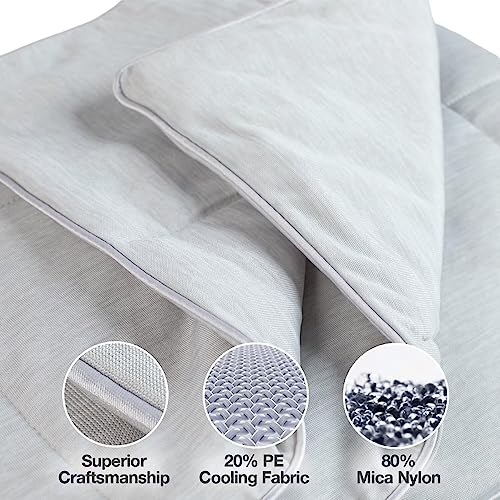 PetFusion Premium Cat and Dog Cooling Blanket. Lightweight Pet Blanket | Machine Washable | Multiple Sizes: for Pets Small to Extra-Large | Multiple Colors: Grey and Brown - color: Cool Grey, size: Large (41x53 inch)