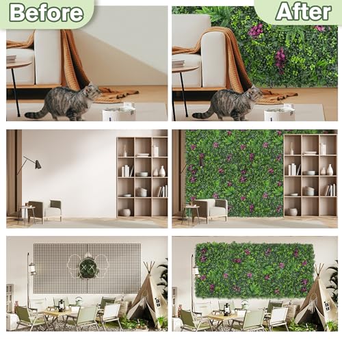 Greenery Grass Wall Boxwood Plant Roll: 72"x128"(64 SQFT with UV Resistant Green Leaves Faux for Interior Panel, Greenery Backdrop,Garden and Indoor Outdoor Wall&Fence Covering Privacy - color: 3d Style 2, size: 72"x128"