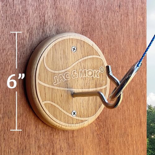 Hook and Ring Toss Game Swing Game DIY Kit -Stainless Steel Ring, Polyester Rope and Hardware - style: Basketball O