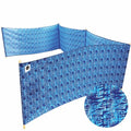 erda Tide Dye Pro Beach Recycled Polyester Rip-Stop 20 ft Lightweight Windscreen, Privacy Screen, Wind Blocker, Free Matching Shoulder Bag (NEW Mahogany Wood Poles)