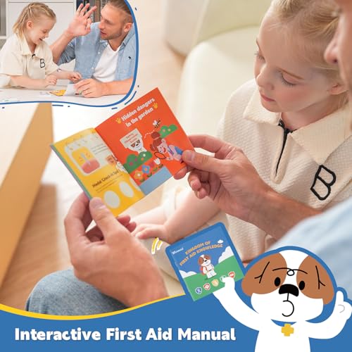 StBernard Kids First Aid Kit, EDC Mini Portable Medical Kit with Cute Bandages, Triple Antibiotic for Children's Daily Boo-Boos, Suits for Home, School, Hiking, Cub Scouts, Backpacking (Blue) - color: Blue, size: EDC