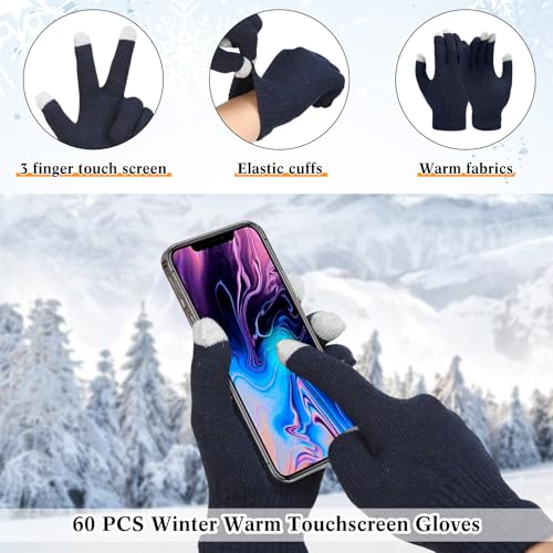 180 Pcs Homeless Care Package Supplies Bulk Winter Emergency Thermal Blankets Warm Socks Touchscreen Gloves Space Blanket Survival for Cold Weather Outdoor for Men Women(Classic Colors) - color: Classic Colors