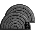 ubdyo 2 Pack Heavy Duty Door Mat Outdoor Entrance - Muddy Dirt Trapping Outdoor Mats - Low Pile Front Door Mat Outside Entrance - Anti Slip Indoor Doormat - 30'' x 17'', Bright Grey