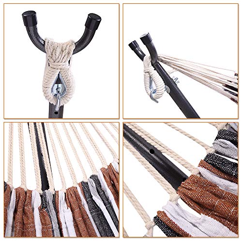 Camping Hammock with Stand, Portable Hammock with Stand, Outdoor Hammock Heavy Duty Hammock Bed 250lbs Capacity Travel Bed with Carrying Case for Backpacking, Travel, Beach, Backyard, Patio, Hiking - color: C