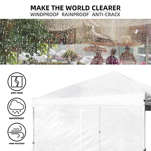 Clear Sidewall, Transparent Canopy Walls, Canopy Side Wall for 10x10 Pop Up Canopy - Straight Leg, Outdoor Instant Canopies Sidewall with Doghole,1 Pack (Royal Blue) - color: Royal Blue - D