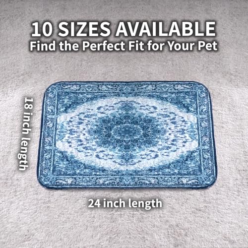 Dog Pee Pads Training Pads Upgrade Triple Thickness All-Purpose Super Absorbent & Leak-Proof, Quick Dry and Leak-Proof and Odor Control (Blue/Multi, 18" x24" x2PCS) - color: Blue/Multi, size: 18" ×24"(pack of 2)