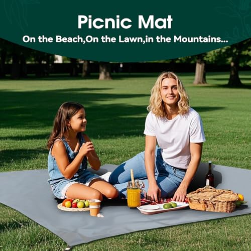JAICOM Tent Footprint - Waterproof Camping Tarp, 1-6 Person Tent Floor Saver, PU 3000mm Small Tarp for Hiking, Backpacking, Hammock, Beach, Picnic and Other Outdoor Activities - color: 86" x 74" - 3 Person