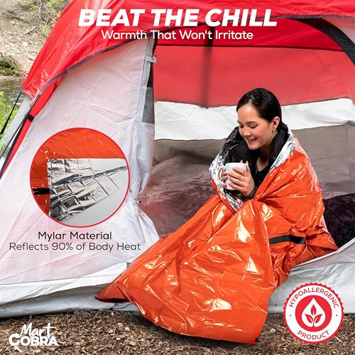 Emergency Sleeping Bag for Survival Gear and Supplies Life Bivy Sack Waterproof Mylar Emergency Blankets for Survival Kit Car Camping Gear Hiking Tac Bivvy Go Bags Supplies Sleep Sacks Shelter - size: [3 Pack]