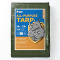 GUARD SHIELD Green Tarp Waterproof 24x24 Feet Medium Duty All Purpose Poly Tarps Cover 7mil - color: Green, size: 24x24