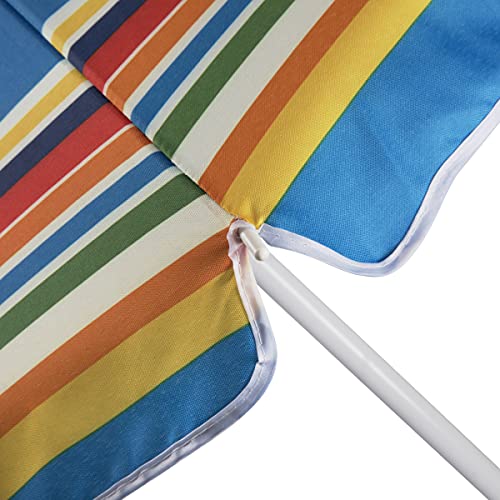 ONIVA - a Picnic Time brand 5 Ft. Portable Beach Umbrella, Lightweight Sun Shade Umbrella with Adjustable Tilt and UV Sun Protection
