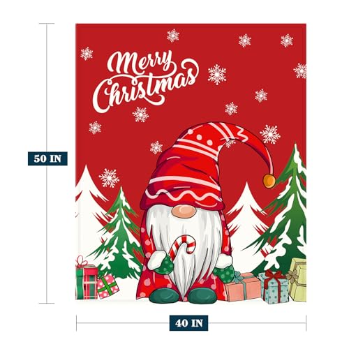 YeeJu Christmas Throw Blanket Kids Small Red Christmas Tree Gnome Blanket for Girl Boy Child Baby Bed Soft Lightweight Fuzzy Plush Fleece Blankets and Throws Xmas Winter Holiday Blanket 40x50 - color: Chrsitmas-14, size: 40"x50"