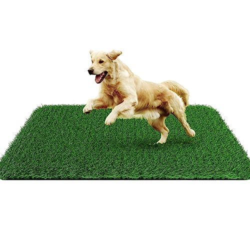 Grass Pad for Dogs 28 x 40 inches, Strong Absorbency Soft Artificial Turt for Pets Potty Training, Easy to Clean Fake Grass for Dog Indoor Outdoor Use (1 Pack) - size: 40.2x28.0 Inch