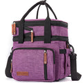 MOV COMPRA Purple Lunch Bag Women, Expandable Insulated Lunch Box for Work, Large Lunch Bag Leakproof Lunch Box Cooler Bag（Purple） - color: Purple