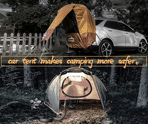 Hasika SUV Tailgate Tent - 2 Person Car Camping Awning, 3000mm Waterproof & UPF 50+ -Portable Hatchback Tent for Couples & Pet Owners, 2-Min Setup Road Trip Essentials Yellow - size: Large