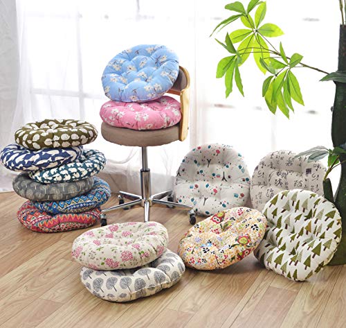 vctops Bohemian Soft Round Chair Pad Garden Patio Home Kitchen Office Seat Cushion Owl Diameter 16" - color: Owl, style: Diameter 16 Inch