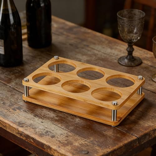 Glass Holder, Wine Drinks Cup Storage Carrier, Drink Cup Storage Holder, Glasses Organizer, S 6 Hole - color: S 6 Hole