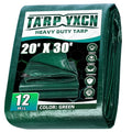 Green Heavy Duty Tarp 20x30 Feet, 12 Mil Thick Waterproof Poly Tarps Cover UV Resistant, Rip & Tear Proof with Metal Grommets Every 20 Inche - color: Green, size: 20x30 Ft