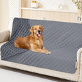 Smiry Waterproof Dog Bed Cover Pet Blanket, Soft Washable Dog Blanket for Furniture Bed Couch Sofa Reversible, Checkered (68"x82", Grey/Dark Grey) - color: Grey/Dark Grey, size: 68x82 Inch