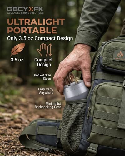 Mini Alcohol Burner Gas Stove Camping Cooking High Power Portable Mini Outdoor Spirit Burner Alcohol Stove Kit with Stable Stand Upgrade Lightweight Strong Compact Backpacking Travel Hiking - color: Gold a