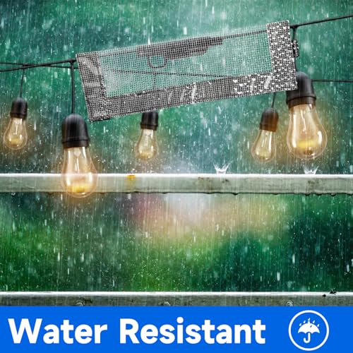 4 Pack Waterproof Outdoor Extension Cord Safety Cover, 11.8x7.8 Inch Weatherproof Electrical Connection Outlet Cover with Hook and Loop Closed, Plug Cable Connectors Protector