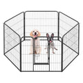 FDW Dog Playpen Dog Pen Dog Kennel 6 Panels 32 Inch Height Indoor Outdoor Folding Metal Portable Puppy Exercise Pen Heavy Duty Dog Fence for Yard Camping,Black - style: 6 Panels