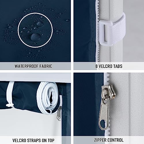 COOSHADE Instant Canopy SunWall 10x10 Canopy SideWall for Pop up Canopy Tent, 1 Pack Door Wall Only, Navy Blue - color: Navy Blue, size: 10x10-Door Wall