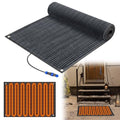 Baquler Heated Snow Melting Mats Winter Heated Outdoor Mats No Slip Melts up to 3 Inch/h Connection with 9.84 ft Power Cord for Snow Removal Stair Step Driveway Walkway(Classic,20 x 30 Inch,Grey)