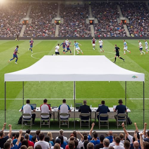 COBIZI 10x20 Heavy Duty Pop Up Canopy Tent with 6 Sidewalls Thicken Frame, Commercial Easy Up Outdoor Wedding Party Tents, All Season Waterproof Windproof with Stakes Sandbags Ropes Roller Bag, White - color: White, size: 10x20