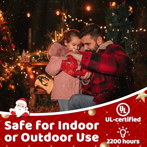 10FT LED Outdoor String Lights - Waterproof Patio Lights Shatterproof G40 Edison Globe Bulb, Connectable Hanging Outdoor String Lighting for Indoor Backyard Yard Gazebo Porch Party Decor - SOLROS - size: 10FT - Plug In Only