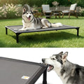 Sytopia 47'' Outdoor Elevated Dog Bed for Extra Large Dogs, Chew-Proof Pet Camping Raised Cot with Breathable Mesh - Durable Frame, Cooling Hammock Bed, Non-Slip Feet, Waterproof, Easy Clean - size: X-Large
