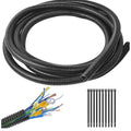 1/4"-32.8ft Split Wire Loom Tubing Cable Management Conduit Flexible Covers Cord Protectors