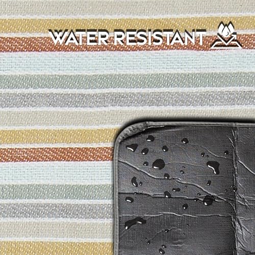 Carstens, Inc. Easy Pack Water Resistant Sandproof Woven Picnic Blanket, Lightweight Foldable Outdoor Camping Beach Mat, Large 60"x80", River Rock - color: River Rock