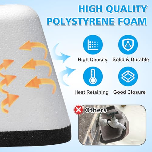Outdoor Faucet Covers for Winter, Easy to Install Insulated Foam Protector Against Freeze for Outside Faucet Water Spigot Garden Hose Bib, Resuable, 2 Pcs - style: 2 Pcs