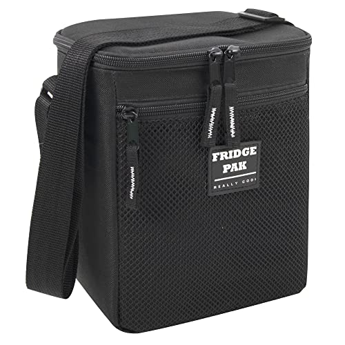 6 Can Cooler Bags Insulated Soft Cooler Lunch Bag for Men, Waterproof Leak Proof Cooler Bags Insulated - color: Solid Black
