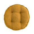 vctops Soft Chair Pads 18 inch Diameter Super Comfy Thicken Solid Color Round Seat Cushion for Kitchen Dining Room Office Chairs (Yellow,18" x 18") - color: Yellow