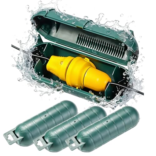 Outdoor Extension Cord Cover, 3 Pack Cord Connector Protector Waterproof Electrical Safety Box for Outside Plug Socket Christmas Holiday Decoration Light