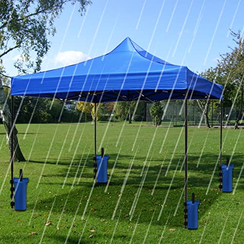Joramoy Heavy Duty Canopy Weight Bags(120LBS) for Pop up Tent, Leg Canopy Weights Sand Bags for Instant Outdoor Sun Shelter Patio Umbrella,Set of 4, Blue(Without Sand) - color: Blue, size: 120lbs