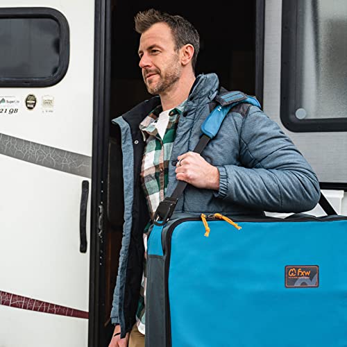 FXW Specialized Dog Playpen Storage Bag (Not Suitable for Other Brands), Designed for RV Trips, Fits 40" H 8 Panels and 9 Stakes, 1 Pack│Patented - color: Blue, size: 40 inch(1 Pack)