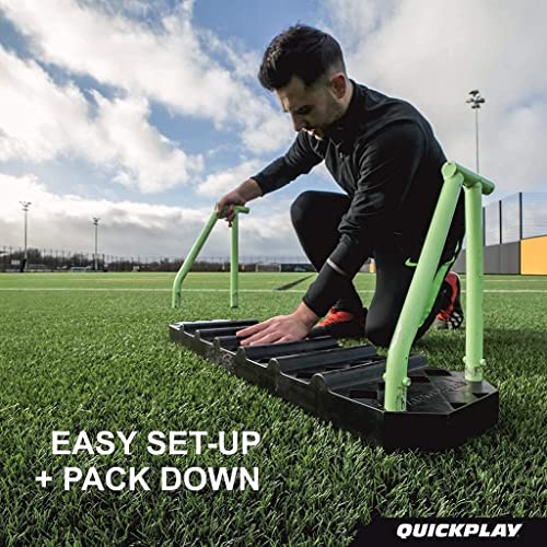 QuickPlay Replay Station 4-in-1 Soccer Rebounder Board - Portable Rebound Board for Backyard - Dual Surface, Dual Angle Soccer Passing Board for Passing & Reaction Skills - Soccer Training Equipment - style: Replay Station