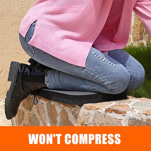 Kneeling Pad, Extra Thick Gardening Kneeling Pad for Women, Large Foam Bathtub Kneeling Pad for Bathing Baby, Waterproof Knee Pads Garden Workout Supplies, Grey - color: Dark Grey